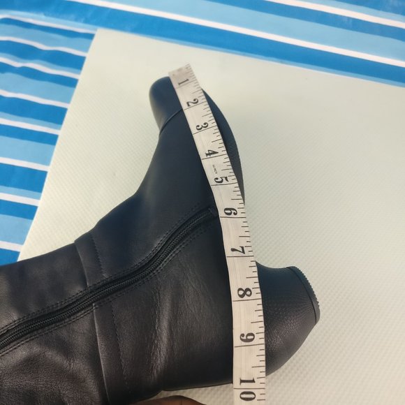 Riding boot, Tall boot, 100%LEATHER in Full Zip High boot 37/6.5us LEATHER upper - Picture 8 of 13